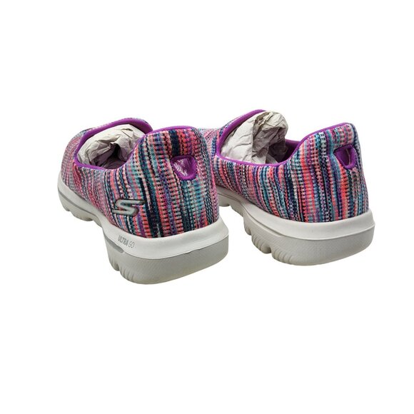 Skechers Goga Mat Air-Cooled Multicolor Fabric Pull On Fashion Sneakers - Picture 6 of 7